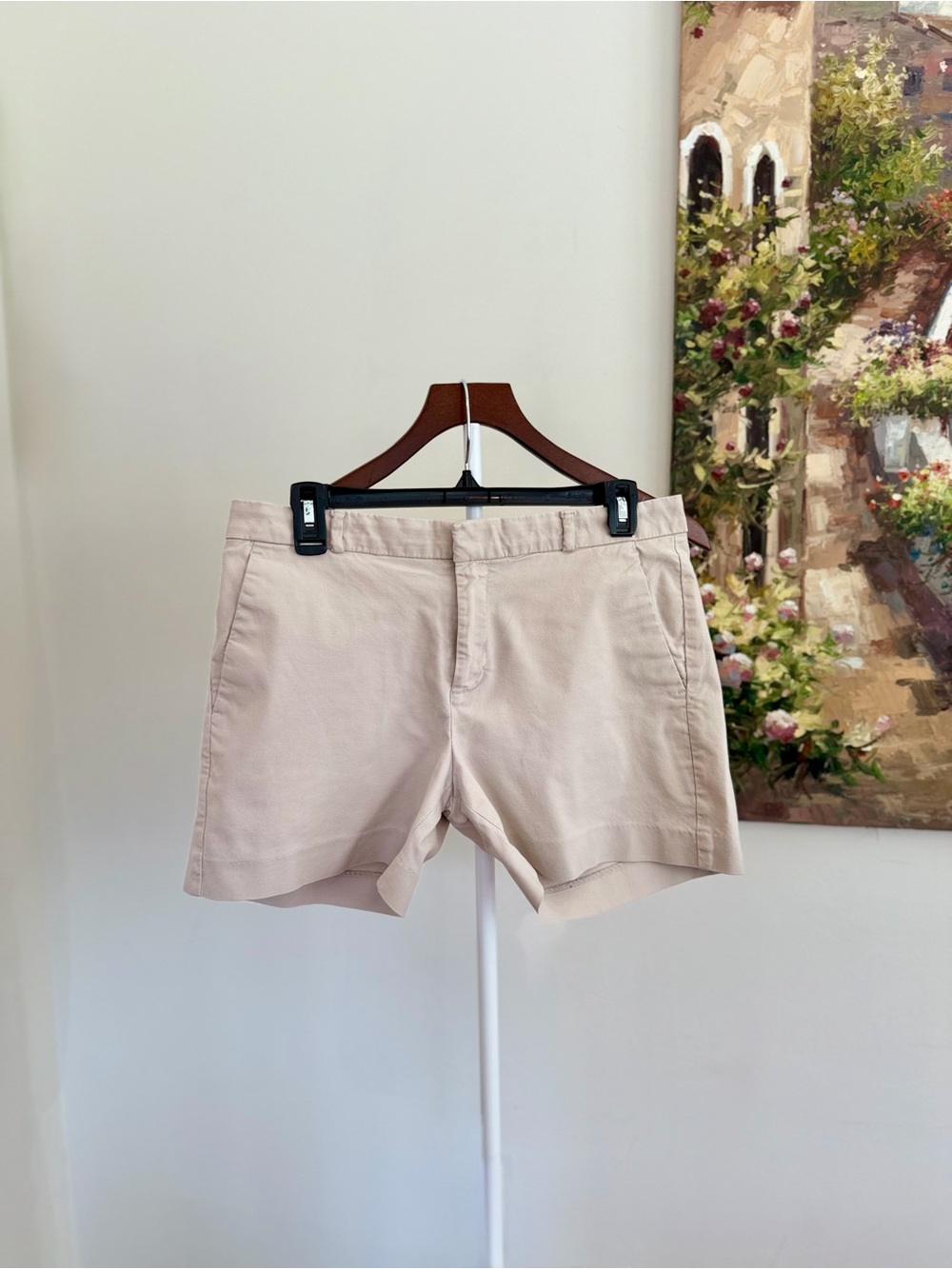 Banana Republic Khaki Shorts Size 4 Classic Chino Summer Vacation